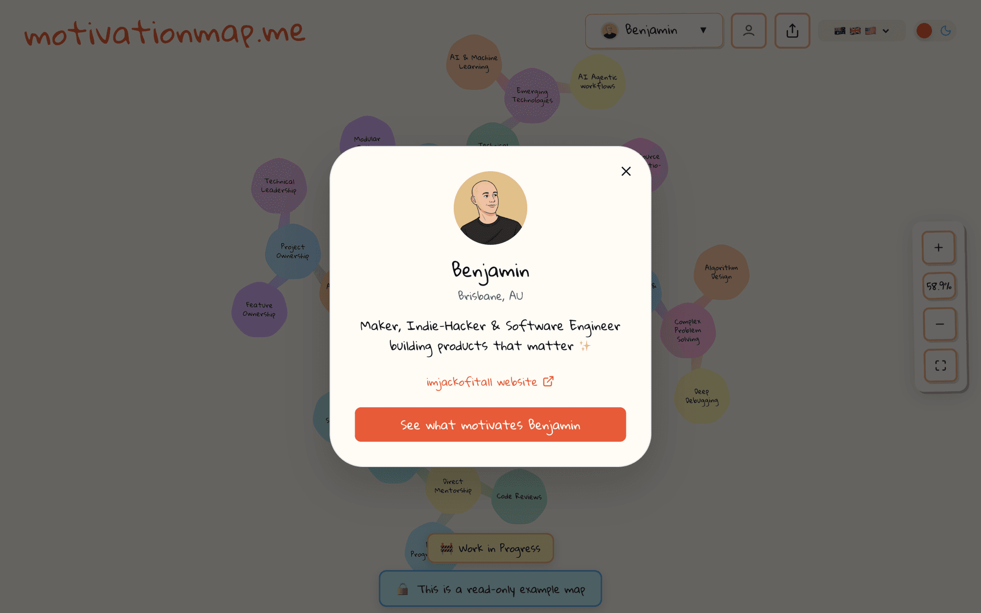 Motivation Map screenshot 1